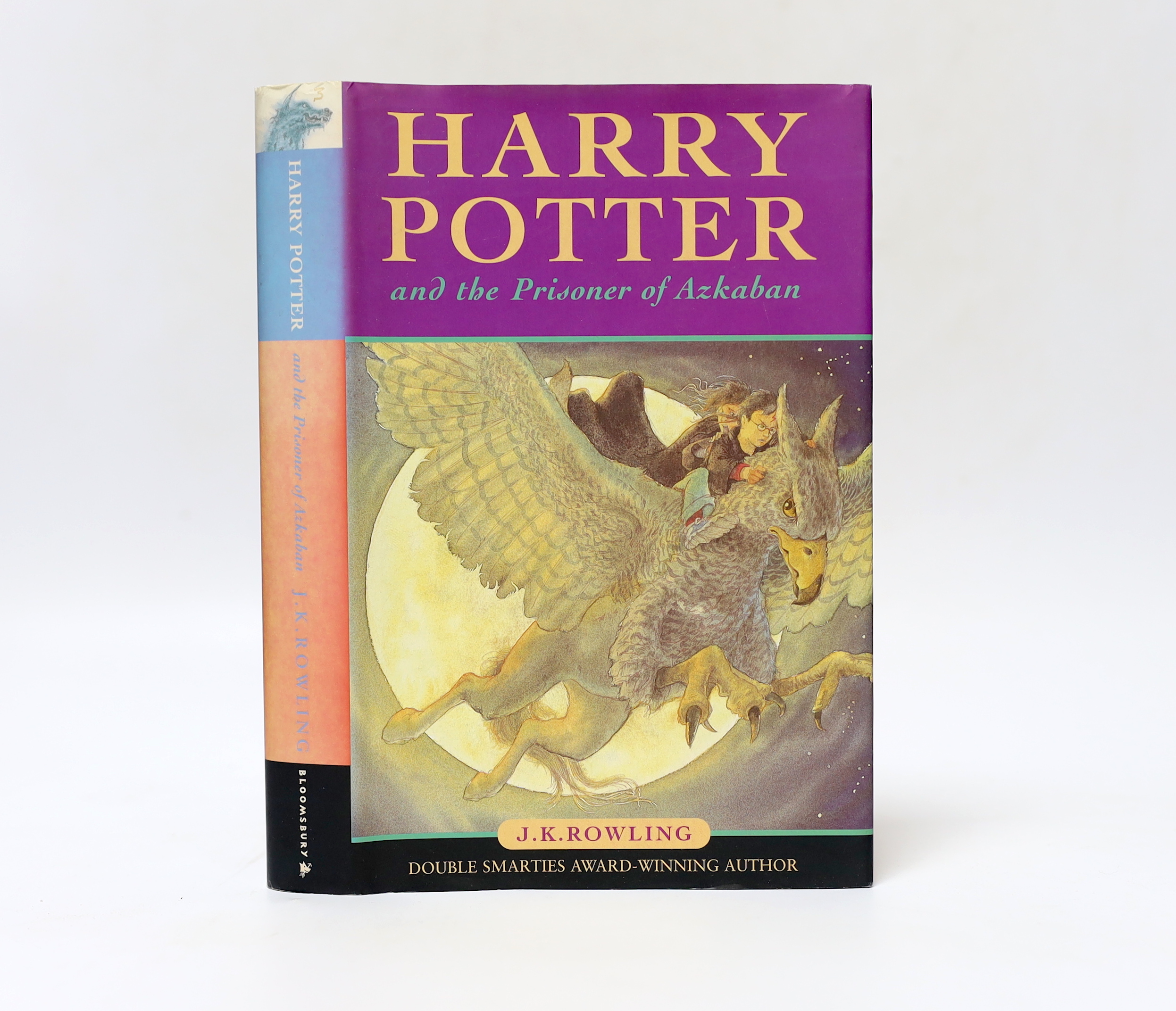Rowling, J.K - Harry Potter and the Prisoner of Azkaban. First Edition (early reprint). armorial on half and title page; publisher's coloured pictorial boards and d/wrapper, 1999